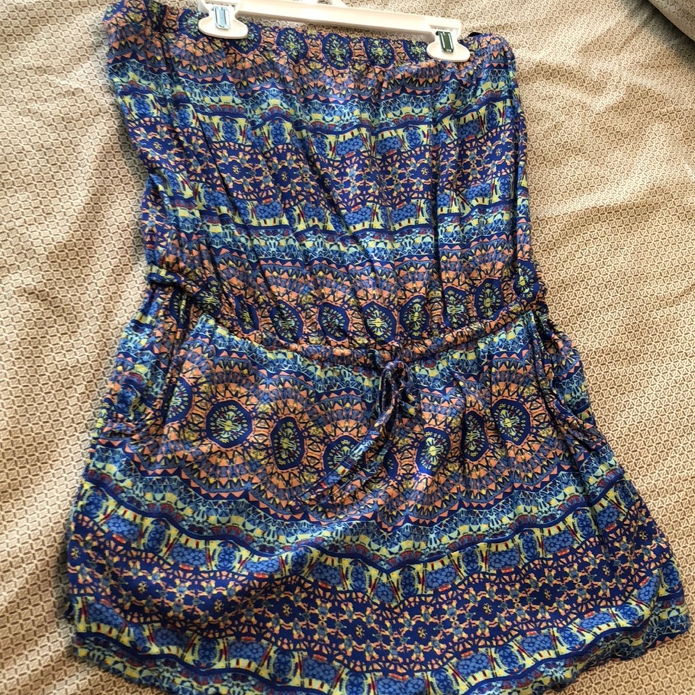 Strapless romper